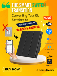 From Ordinary to Smart Switch 1/2/3GANG Tuya Version Alexa Google Home