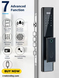 Smart Door Lock (D6) Tuya App Aluminum Alloy with Anti-theft Lock Body Doorbell Function