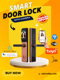 Smart Door Lock with Camera High Security Wi-Fi Remote Control Fingerprint Door Lock Tuya Version