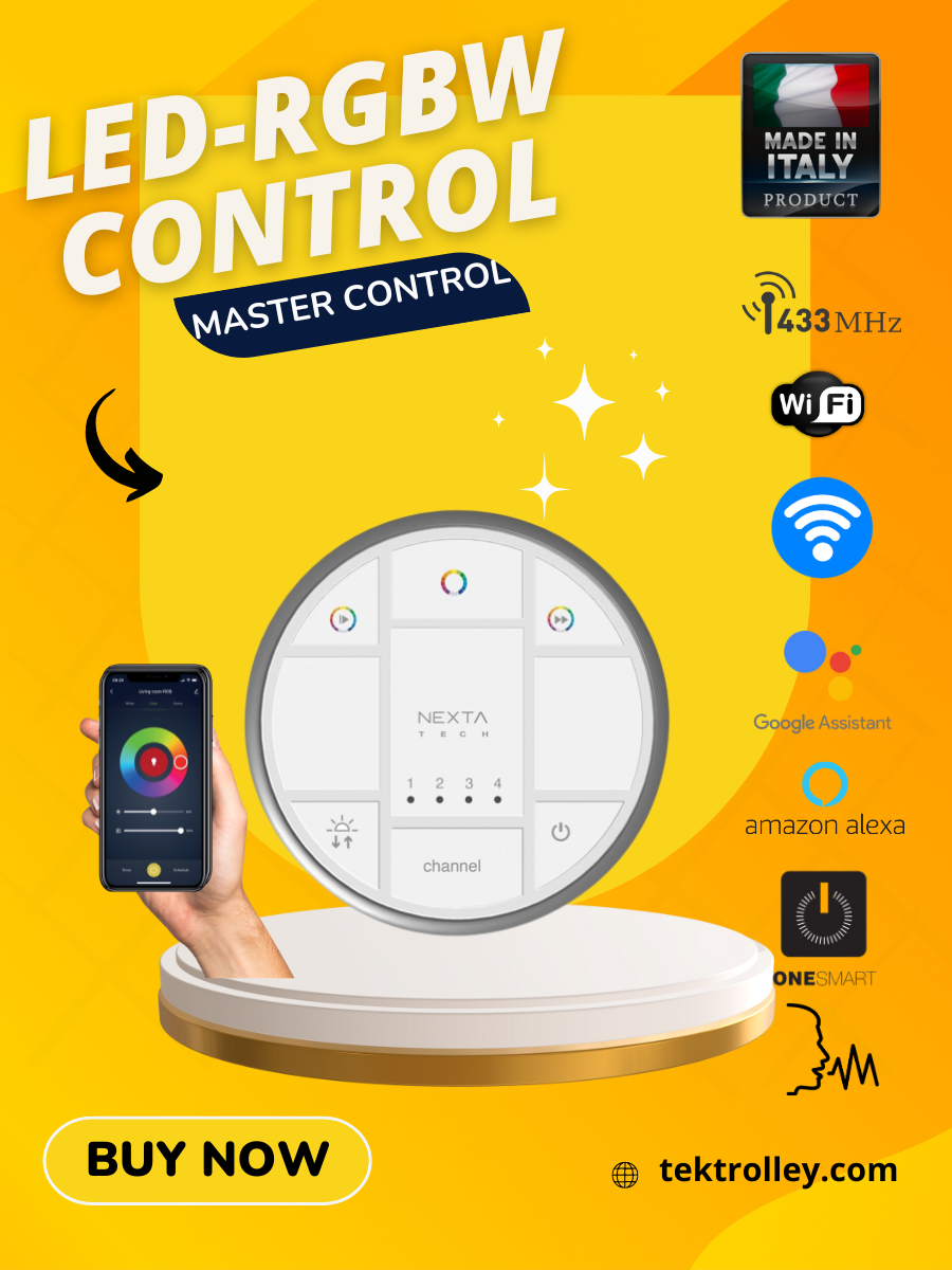 Nexta Tech HB80-4C 4 Channel RGB, RGBW and CCT RF Control Panel