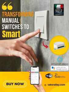 Transforming Manual Switches to SMART using MCU-L1/ONE 230VAC RF & Wi-Fi 1CH Control Unit