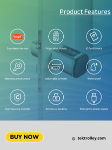 Digital Biometric Keyless Fingerprint Smart Cylinder Lock with IC Card