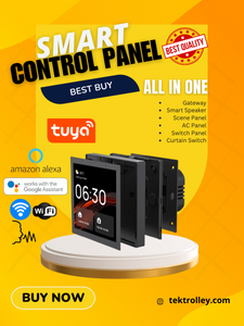 Smart Touch Panel Tuya Wifi Alexa Built-In Wireless Control