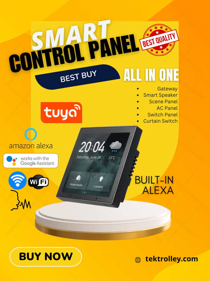 Smart Touch Panel Tuya Wifi Alexa Built-In Wireless Control