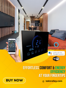 Effortless Comfort Energy Efficiency Smart Thermostat THEO-200/ONE240Vac Wi-Fi Google Home & Alexa Control your AC from Anywhere